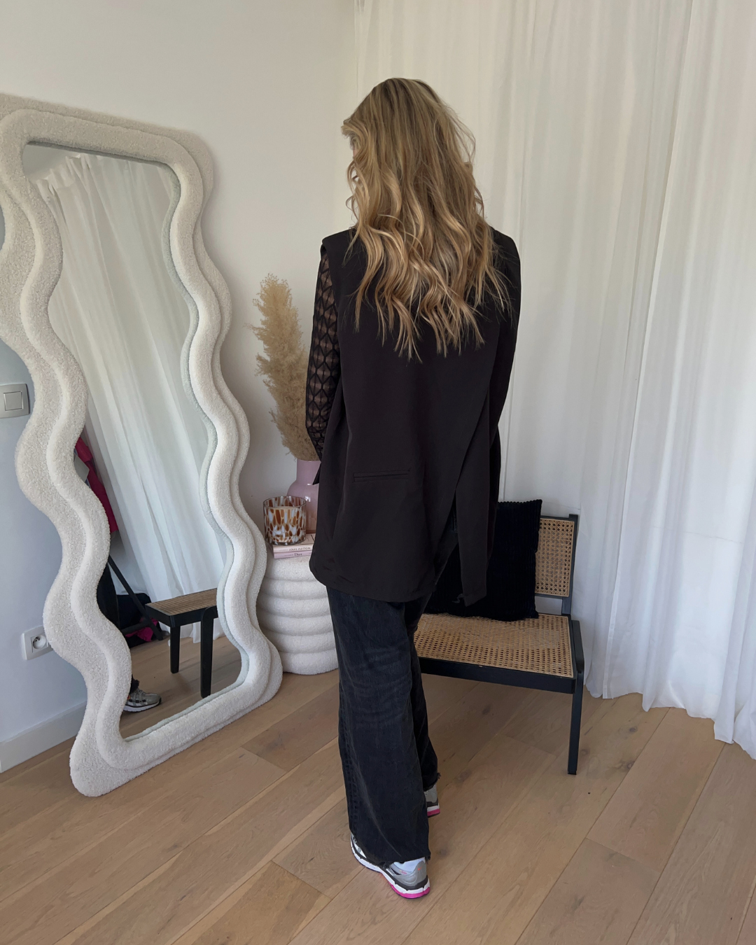 Amelie split blazer zwart